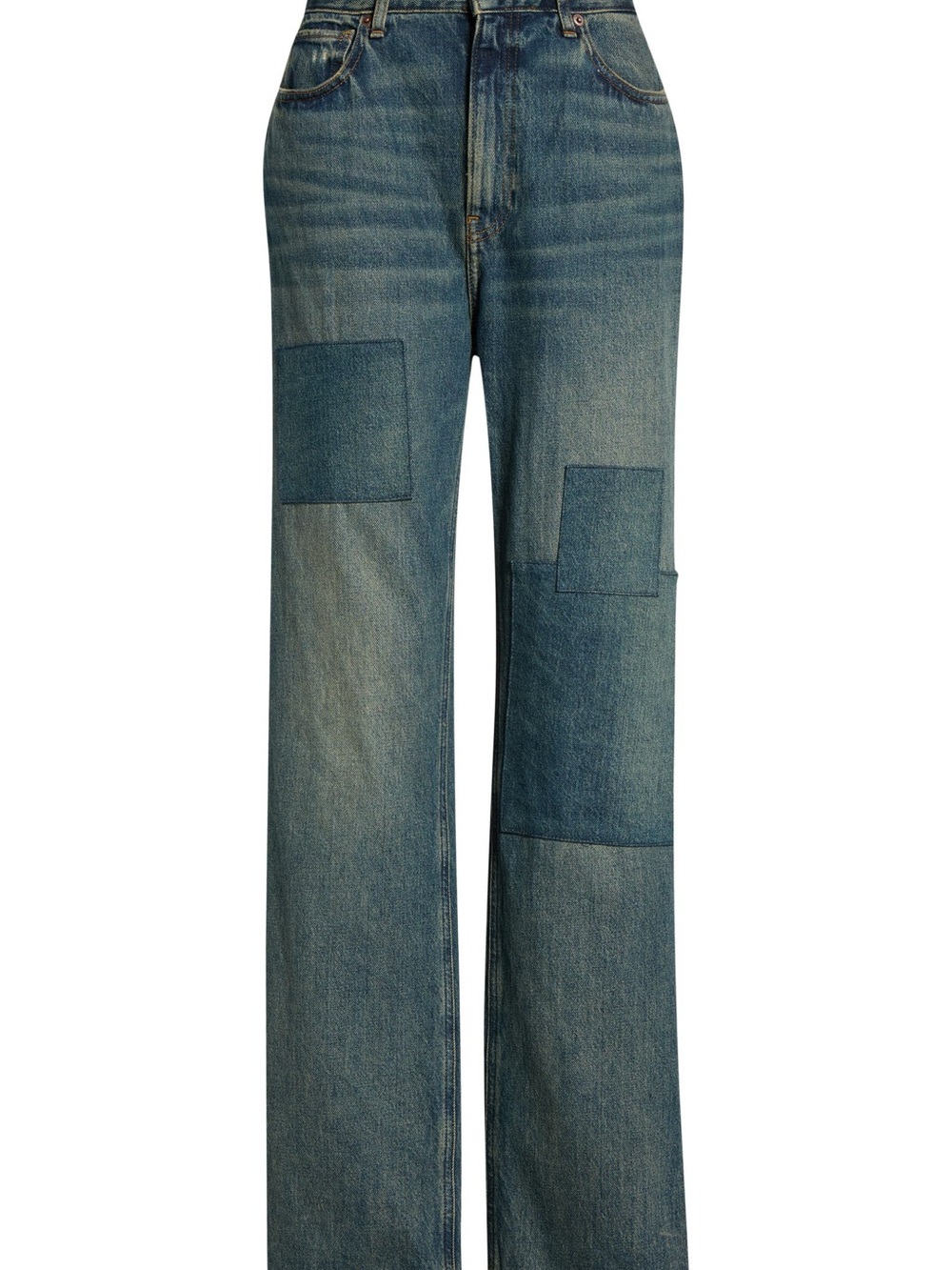 Good American The Khloé Jean Patchwork Straight 27 - Picture 5 of 14